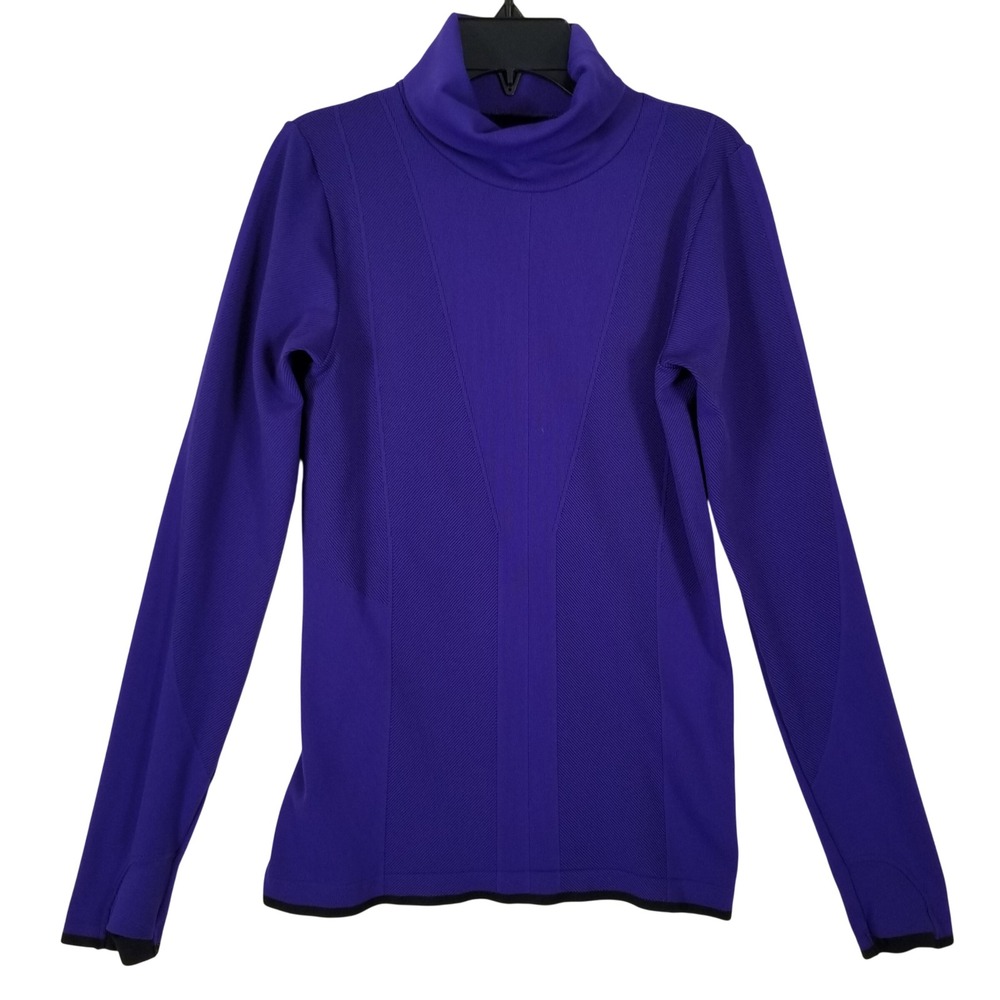 Athleta Flurry Base Layer Turtleneck‎ Purple Long Sleeve Top S 510332-01